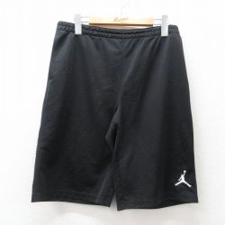 W33★古着 ショート トレーニング パンツ ショーツ メンズ 00年代 00s マイケルジョーダン エアジョーダン 黒 ブラック 25jun14 中古 ボトムス 短パン ショーパン