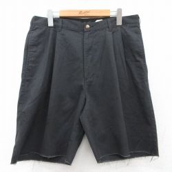 【50%OFF】W34★古着 ピューリタン ショート パンツ ショーツ メンズ 00年代 00s タロン 黒 ブラック 25jun14 中古 ボトムス 短パン ショーパン ハーフ