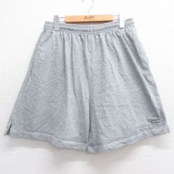 W36★古着 ショート イージー パンツ ショーツ メンズ 90年代 90s CANYON RANCH グレー 霜降り 25jun14 中古 ボトムス 短パン ショーパン
