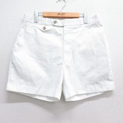 W36★古着 ショート パンツ ショーツ メンズ 白 ホワイト 25jun16 中古 ボトムス 短パン ショーパン ハーフ