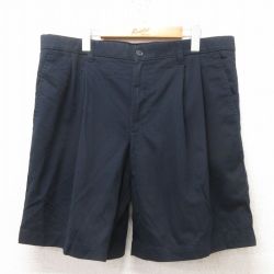 W38★古着 チェロキー ショート パンツ ショーツ メンズ コットン 黒 ブラック 25jun16 中古 ボトムス 短パン ショーパン ハーフ