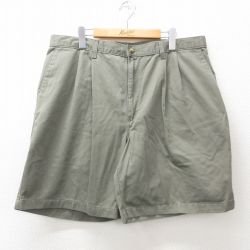 【20%OFF】W38★古着 ラングラー Wrangler ショート パンツ ショーツ メンズ コットン ベージュ系 カーキ 25jun17 中古 ボトムス 短パン ショーパン ハーフ