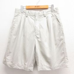 【50%OFF】W30★古着 ギャップ GAP ショート チノ パンツ チノパン ショーツ メンズ コットン 薄ベージュ カーキ 25jun17 中古 ボトムス 短パン ショーパン