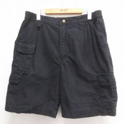 W34★古着 5.11 タクティカル ショート カーゴ パンツ ショーツ メンズ ダック地 コットン 黒 ブラック 25jun17 中古 ボトムス 短パン ショーパン