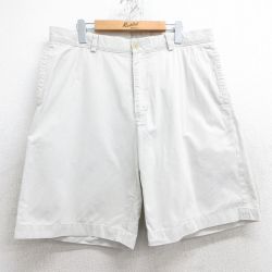 W36★古着 バナナリパブリック BANANA REPUBLIC ショート チノ パンツ ショーツ チノパン メンズ 00年代 00s コットン 薄ベージュ カーキ 25jun18 中古 ボトムス 短パン ショーパン