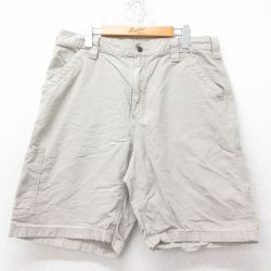 W36★古着 カーハート Carhartt ショート ペインター パンツ ショーツ メンズ コットン ベージュ カーキ 25jun20 中古 ボトムス 短パン ショーパン