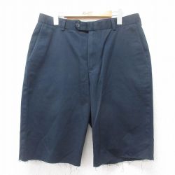 【50%OFF】W35★古着 JOS A BANK ショート パンツ ショーツ メンズ コットン 黒 ブラック 25jun20 中古 ボトムス 短パン ショーパン ハーフ