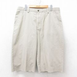 W36★古着 ドッカーズ ハーフ パンツ ショーツ メンズ コットン ベージュ カーキ 25jun20 中古 ボトムス 短パン ショーパン ショート