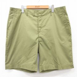 W40★古着 ショート パンツ ショーツ メンズ 80年代 80s 大きいサイズ タロン 緑 グリーン 【spe】 25jun23 中古 ボトムス 短パン ショーパン ハーフ