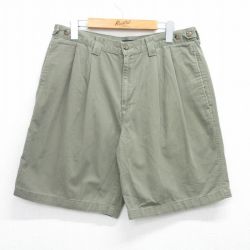 W34★古着 ドッカーズ ショート チノ パンツ ショーツ チノパン メンズ 00年代 00s コットン ベージュ系 カーキ 25jun23 中古 ボトムス 短パン ショーパン