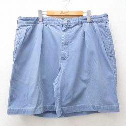 W38★古着 ラルフローレン Ralph Lauren ブランド ショート チノ パンツ ショーツ チノパン メンズ コットン 薄紺 ネイビー 25jun23 中古 ボトムス 短パン ショーパン