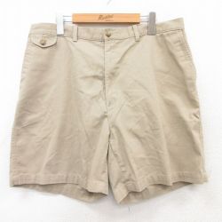 W36★古着 タウンクラフト ショート パンツ ショーツ メンズ 90年代 90s ベージュ カーキ 25jun25 中古 ボトムス 短パン ショーパン ハーフ