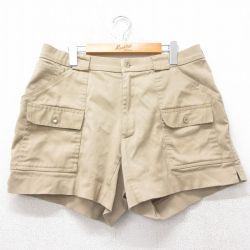 【50%OFF】W35★古着 エルエルビーン LLBEAN ショート ブッシュ パンツ ショーツ メンズ 80年代 80s SPORTIF ベージュ カーキ 【spe】 25jun26 中古 ボトムス 短パン ショーパン