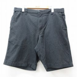 W36★古着 リー Lee ショート パンツ ショーツ メンズ 黒 ブラック 25jun30 中古 ボトムス 短パン ショーパン ハーフ