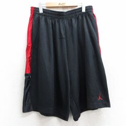 W36★古着 ショート トレーニング パンツ ショーツ メンズ 00年代 00s エアジョーダン マイケルジョーダン 黒 ブラック 25jul01 中古 ボトムス 短パン ショーパン