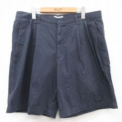 W36★古着 ドッカーズ ショート パンツ ショーツ メンズ コットン 紺 ネイビー 25jul04 中古 ボトムス 短パン ショーパン ハーフ