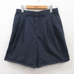 W31★古着 ギャップ GAP ショート パンツ ショーツ メンズ 00年代 00s コットン 紺 ネイビー 【spe】 25jul05 中古 ボトムス 短パン ショーパン ハーフ