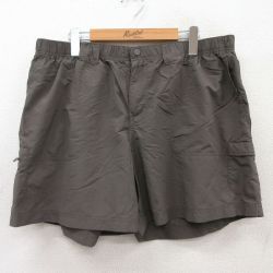 W36★古着 コロンビア COLUMBIA ショート ナイロン パンツ ショーツ メンズ 濃グレー系 25jul05 中古 ボトムス 短パン ショーパン