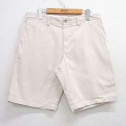 W34★古着 バナナリパブリック BANANA REPUBLIC ブランド ショート パンツ ショーツ メンズ コットン 薄ベージュ系 カーキ 25jul05 中古 ボトムス 短パン ショーパン ハーフ