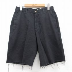 W29★古着 エディーバウアー ショート パンツ ショーツ メンズ 00年代 00s コットン 黒 ブラック 25jul07 中古 ボトムス 短パン ショーパン ハーフ