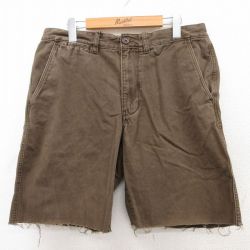 W34★古着 エディーバウアー ショート パンツ ショーツ メンズ コットン タロン 茶 ブラウン 【spe】 25jul17 中古 ボトムス 短パン ショーパン ハーフ