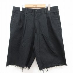 W34★古着 ドッカーズ ショート パンツ ショーツ メンズ コットン 黒 ブラック 25jul17 中古 ボトムス 短パン ショーパン ハーフ