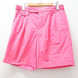 W31★古着 ショート パンツ ショーツ メンズ 90年代 90s ピンク 【spe】 25jul17 中古 ボトムス 短パン ショーパン ハーフ