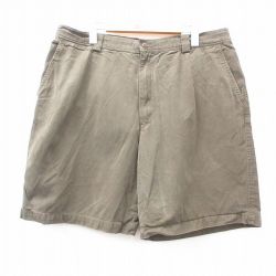 W36★古着 トミーバハマ ショート パンツ ショーツ メンズ 緑 グリーン 25jul17 中古 ボトムス 短パン ショーパン ハーフ