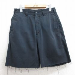 W32★古着 カベラス ショート パンツ ショーツ メンズ 紺 ネイビー 25jul17 中古 ボトムス 短パン ショーパン ハーフ