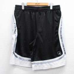W38★古着 AND1 ショート トレーニング パンツ ショーツ メンズ 黒他 ブラック 25jul17 中古 ボトムス 短パン ショーパン