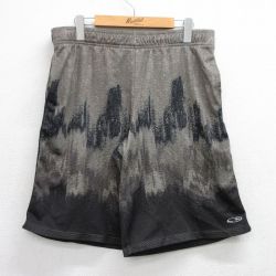【50%OFF】W36★古着 チャンピオン champion ショート イージー パンツ ショーツ メンズ メッシュ地 グレー他 25jul17 中古 ボトムス 短パン ショーパン