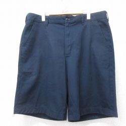 W38★古着 レッドキャップ ショート ワーク パンツ ショーツ メンズ 紺 ネイビー 25jul18 中古 ボトムス 短パン ショーパン