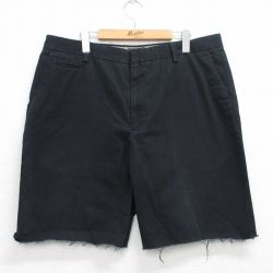 W39★古着 ドッカーズ ショート パンツ ショーツ メンズ コットン 黒 ブラック 25jul23 中古 ボトムス 短パン ショーパン ハーフ
