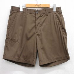 【50%OFF】W32★古着 Wear Guard ショート パンツ ショーツ メンズ 00年代 00s 濃茶 ブラウン 25jul23 中古 ボトムス 短パン ショーパン ハーフ