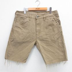 【20%OFF】W35★古着 リーバイス Levis 505 ショート ペインター パンツ ショーツ メンズ ベージュ カーキ 25aug02 中古 ボトムス 短パン ショーパン