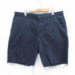 W38★古着 ドッカーズ ショート パンツ ショーツ メンズ 紺 ネイビー 25aug02 中古 ボトムス 短パン ショーパン ハーフ