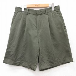 W32★古着 ドッカーズ ショート パンツ ショーツ メンズ ゴルフ 濃緑 グリーン 25aug05 中古 ボトムス 短パン ショーパン ハーフ