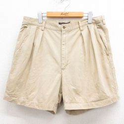 W35★古着 バナナリパブリック BANANA REPUBLIC ショート チノ パンツ チノパン ショーツ メンズ コットン ベージュ カーキ 25aug06 中古 ボトムス 短パン ショーパン