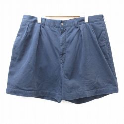 【50%OFF】W38★古着 ラルフローレン Ralph Lauren ブランド ショート チノ パンツ チノパン ショーツ メンズ 90年代 90s ANDREW コットン 紺 ネイビー 25aug20 中古 ボトムス 短パン ショーパン