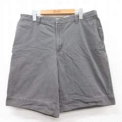 【50%OFF】W35★古着 コロンビア COLUMBIA ショート パンツ ショーツ メンズ 00年代 00s ダック地 コットン 濃グレー 25aug21 中古 ボトムス 短パン ショーパン ハーフ
