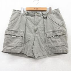 W35★古着 コロンビア COLUMBIA ショート ブッシュ パンツ ショーツ メンズ 00年代 00s PFG ダック地 コットン グレー 【spe】 25aug21 中古 ボトムス 短パン ショーパン