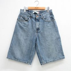 W31★古着 リーバイス Levis 569 ショート パンツ ショーツ メンズ コットン 紺 デニム 26mar26