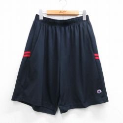 チャンピオン ショートパンツ ワンポイントロゴ ネイビー W33 | 古着