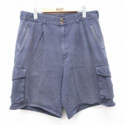 ショート カーゴ パンツ ネイビー W34 | 古着