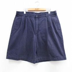 ランズエンド 00s ショートパンツ ネイビー W33 | 古着
