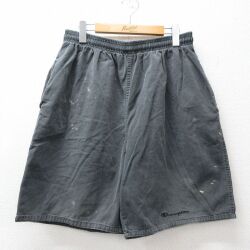 チャンピオン 90s ショートパンツ ワンポイントロゴ グレー W28 | 古着