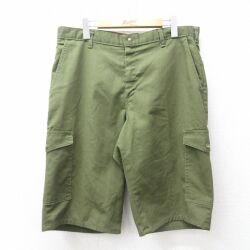 90s ショートカーゴパンツ グリーン W33 | 古着