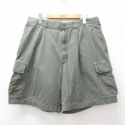 ドッカーズ ショートカーゴパンツ グリーン W35 | 古着