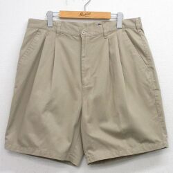 ベーシックエディションズ 90s ショートパンツ ベージュ W36 | 古着