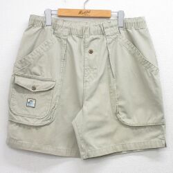 W37 ショートベイカーパンツ ベージュ | 古着